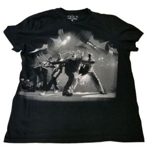 U2 360 2011 Concert Tour T-Shirt rock music black tee Adult Large Bono, The Edge